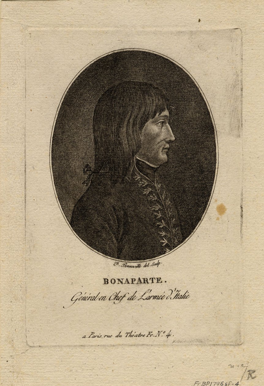 Napoleon som befälhavare för Italiens armé, ca. 1798 av Francois Bonneville