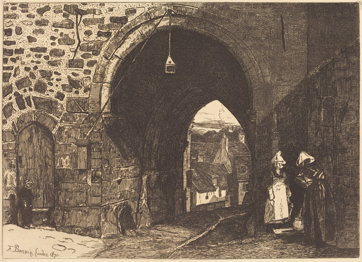 Saint-Malo-porten i Dinan av François Bonvin