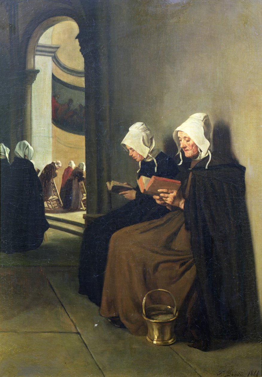 På fattigbänken, Souvenir of Bretagne av François Bonvin