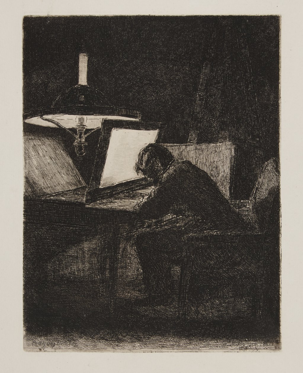 Gravören av François Bonvin