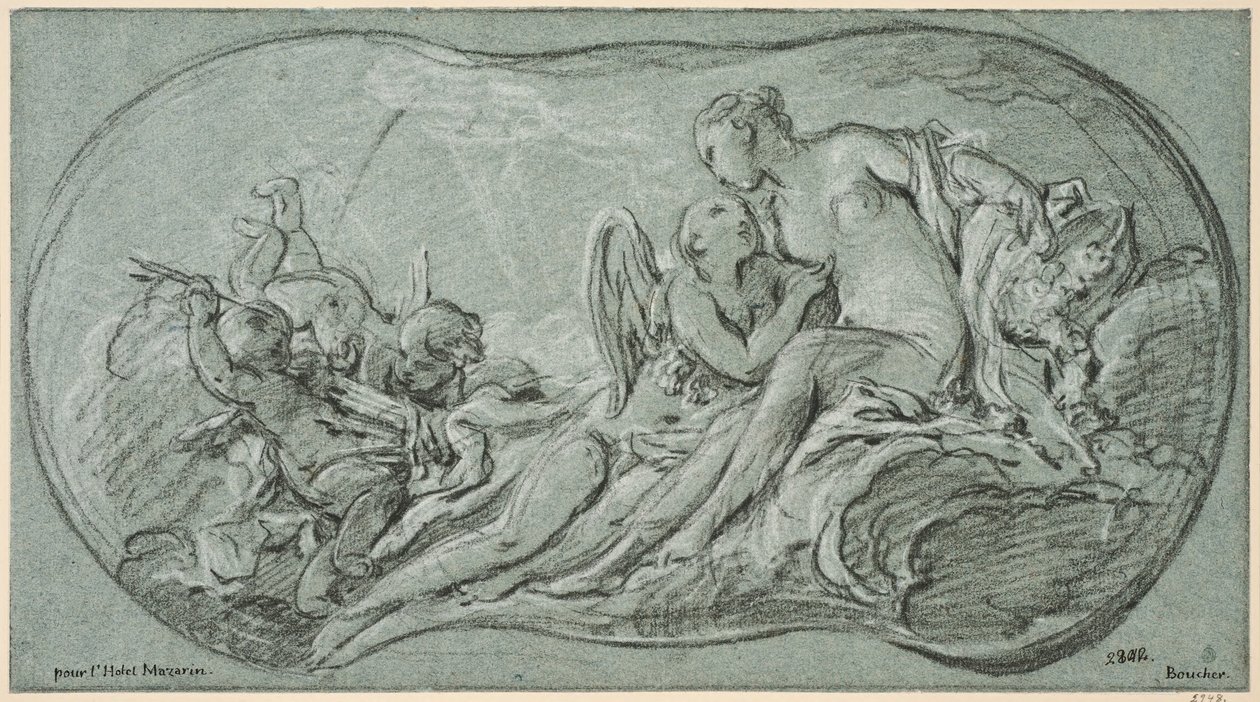 Amor och Psyke av François Boucher
