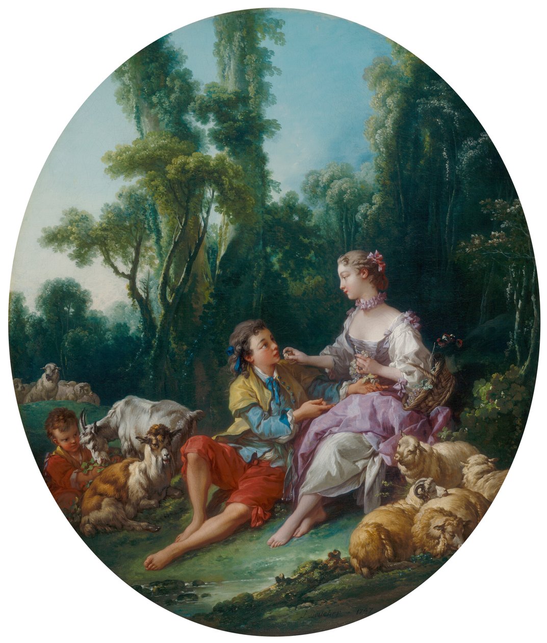 Tänker de på druvan? (Pensent-ils au raisin?) av François Boucher