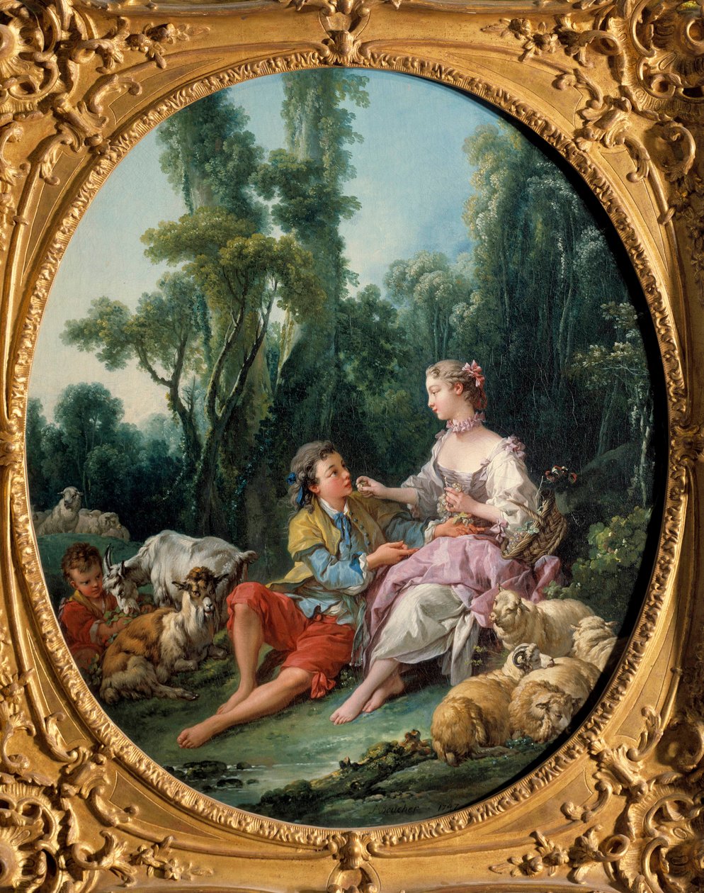 Tänker de på druvor? 1746 (olja på duk) av François Boucher
