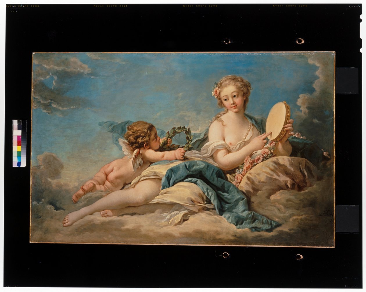 Clio, historiens och sångens musa av François Boucher