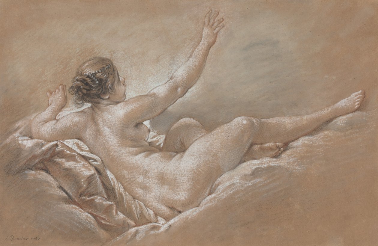 Danae får den gyllene duschen av François Boucher