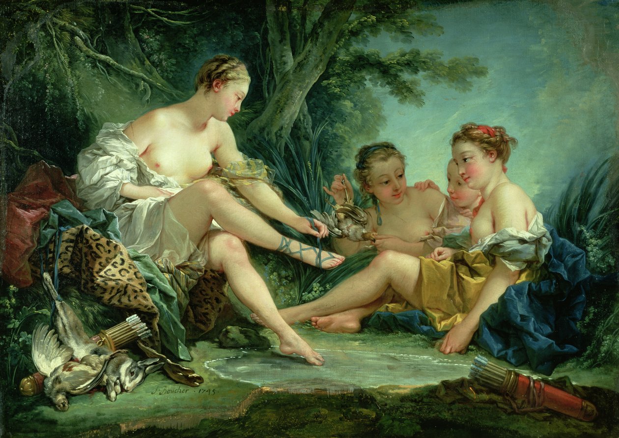Diana efter jakten av François Boucher