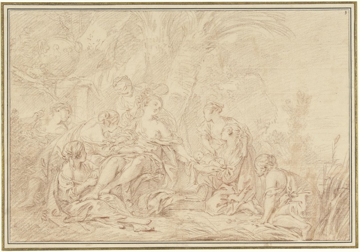 Upptäckten av Moses av François Boucher