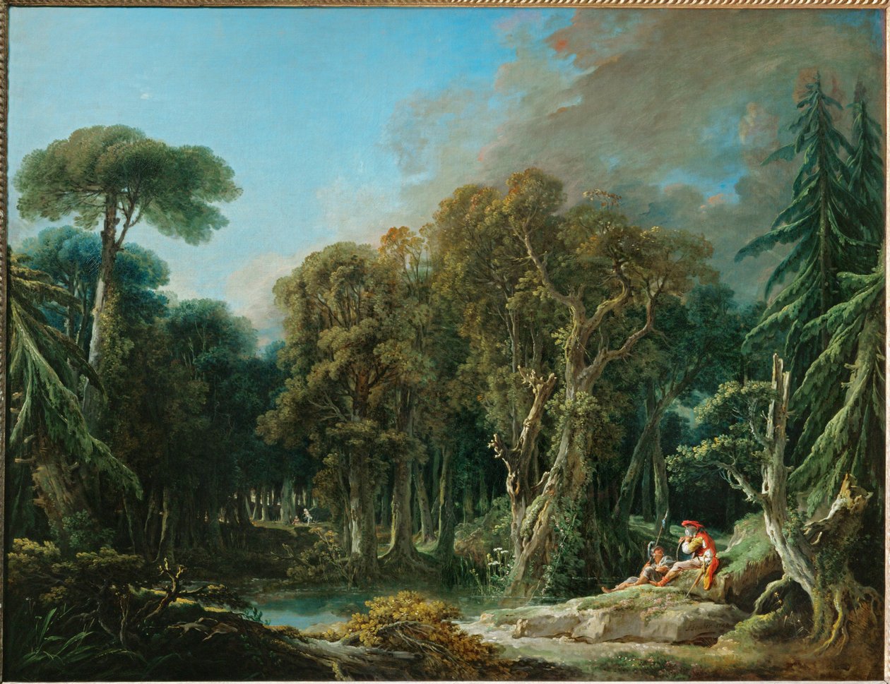 La foret - träet ... av François Boucher