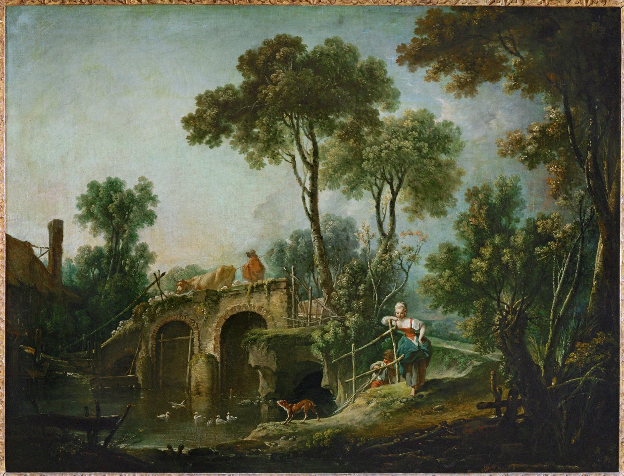 Le pont - bron ... av François Boucher