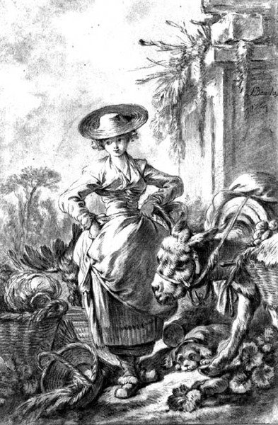 Åker till marknaden av François Boucher
