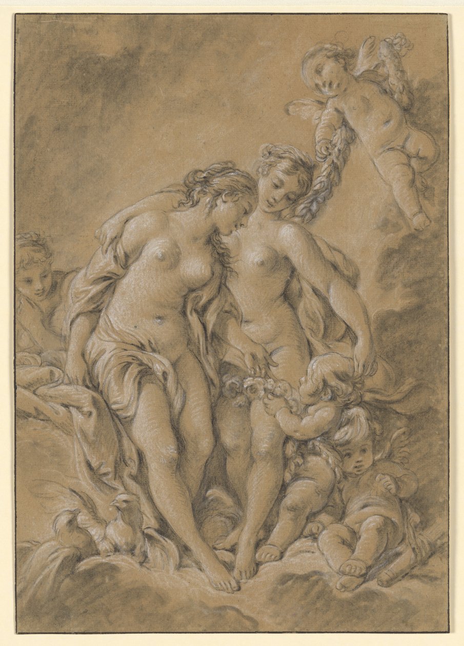 Nymfer och amoriner av François Boucher