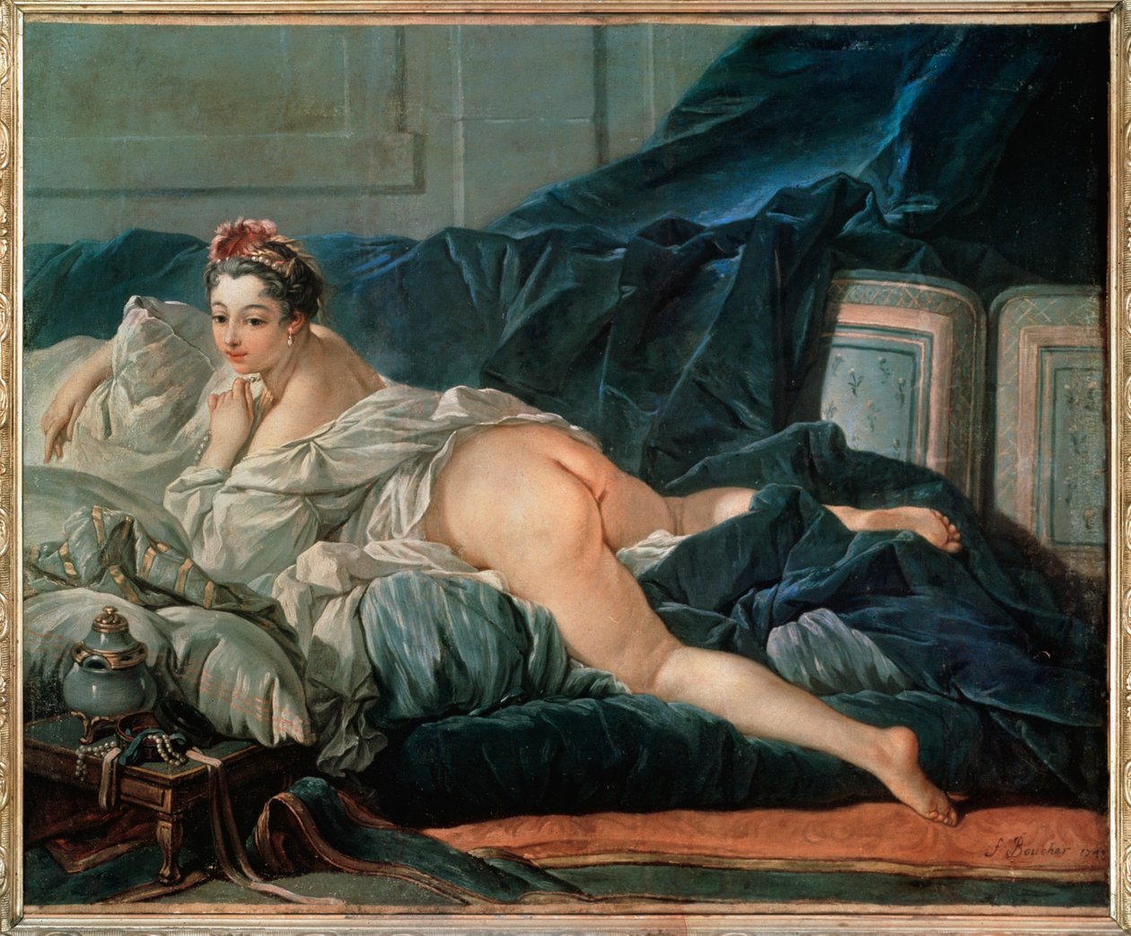Odalisque, en av tre versioner av Francois Boucher