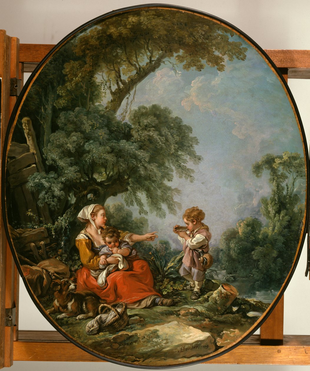 Pastoralt mål av François Boucher