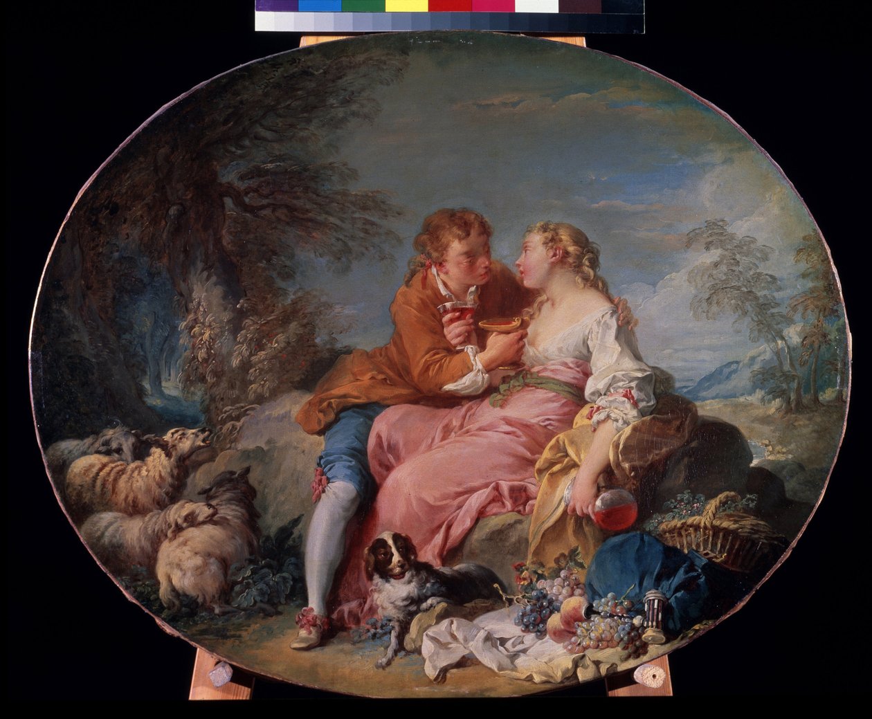 ""Pastoral"" Målning av Francois Boucher (1703-1770) 1740 Pushkin Museum, Moskva av François Boucher