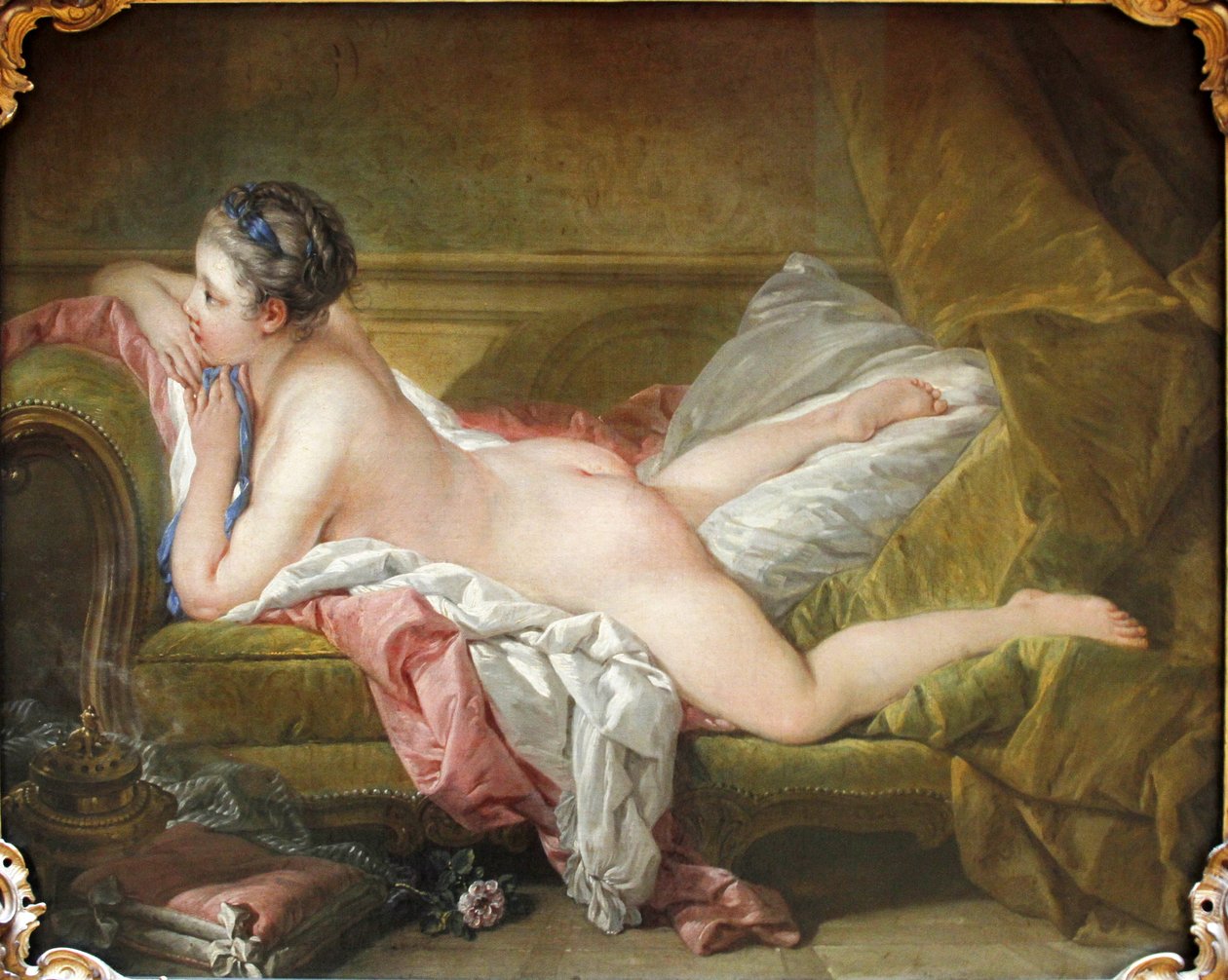 Den liggande flickan av François Boucher