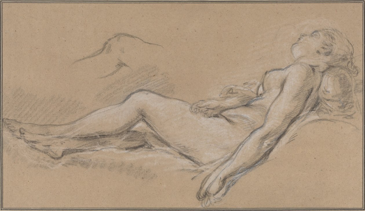 Den liggande nymfen av François Boucher