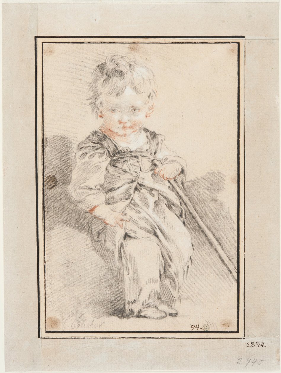Sittande gosse av François Boucher