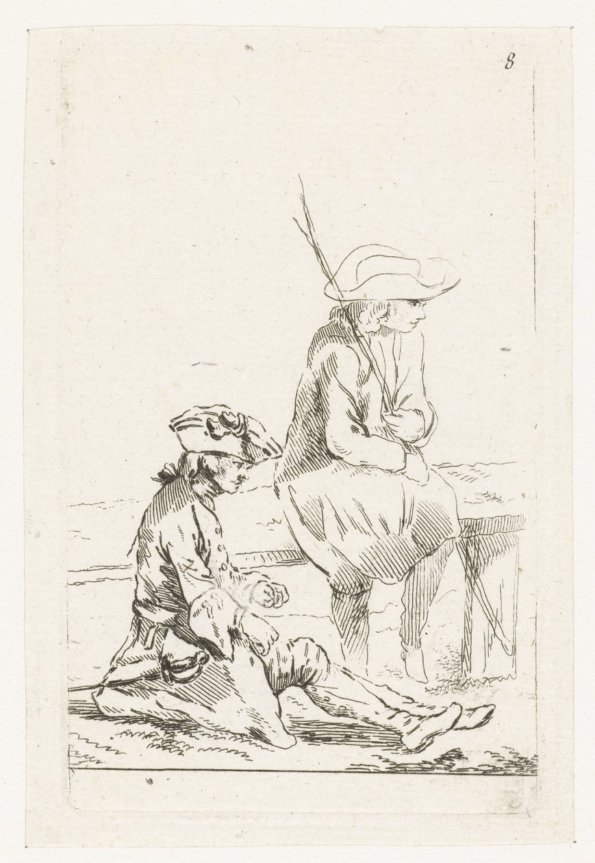 En soldat och en bonde av François Boucher