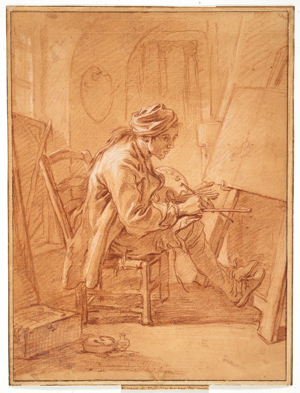 Konstnären i sin ateljé av François Boucher