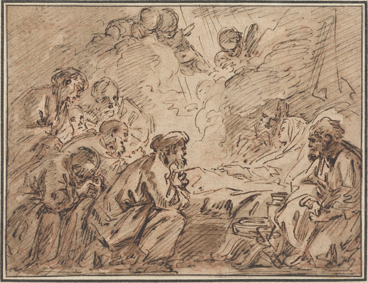 Jungfru Marias död av François Boucher