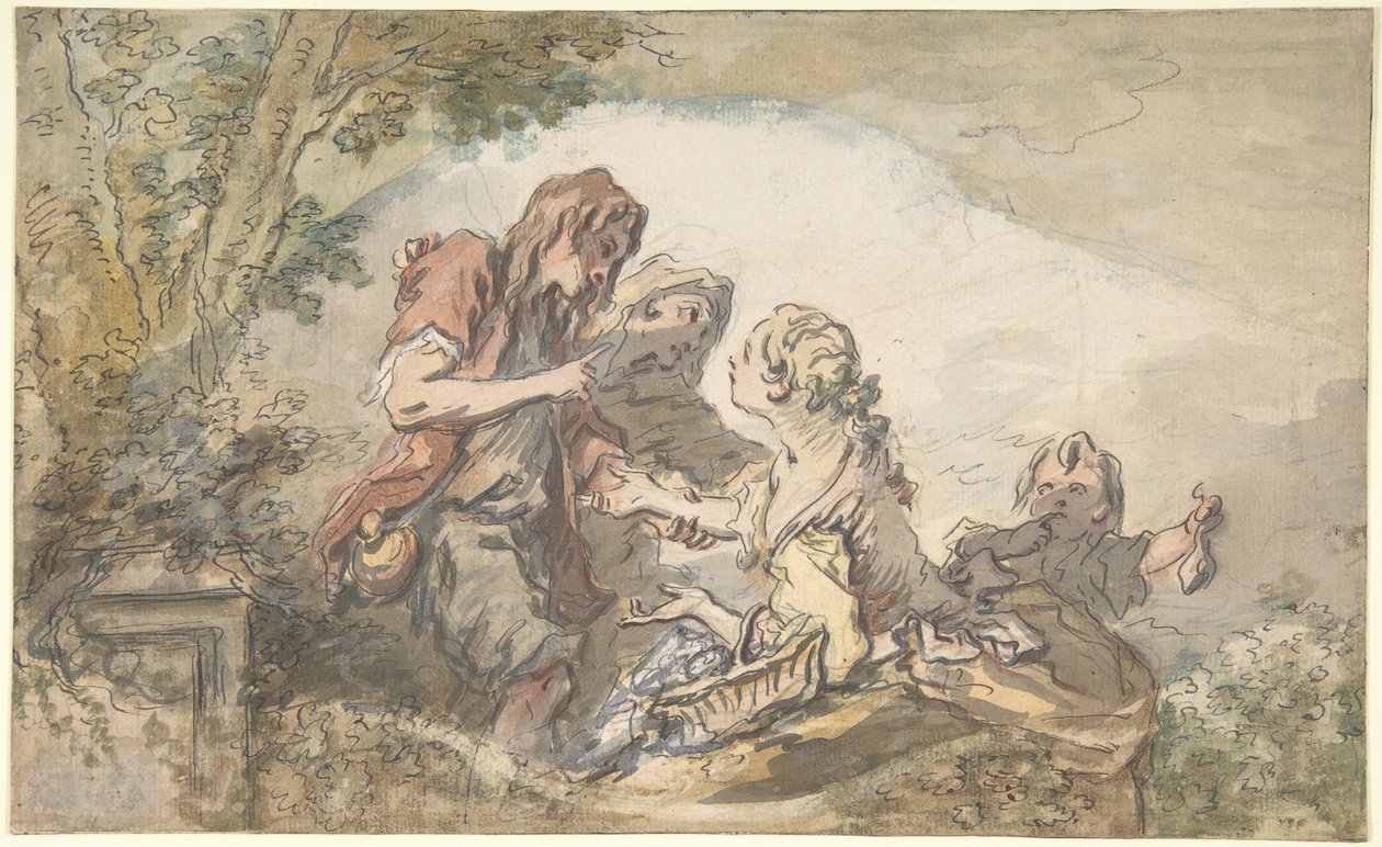 Spåkvinnan av François Boucher
