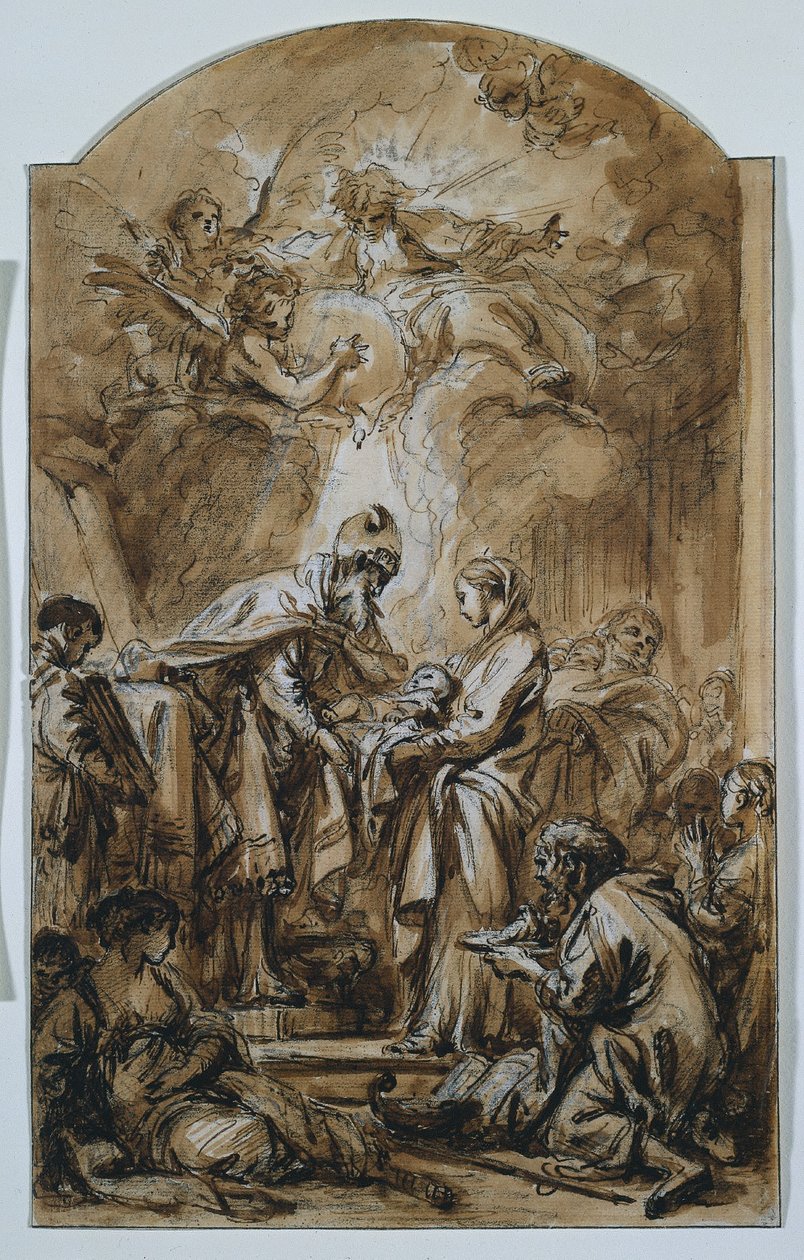 Presentationen i templet av François Boucher