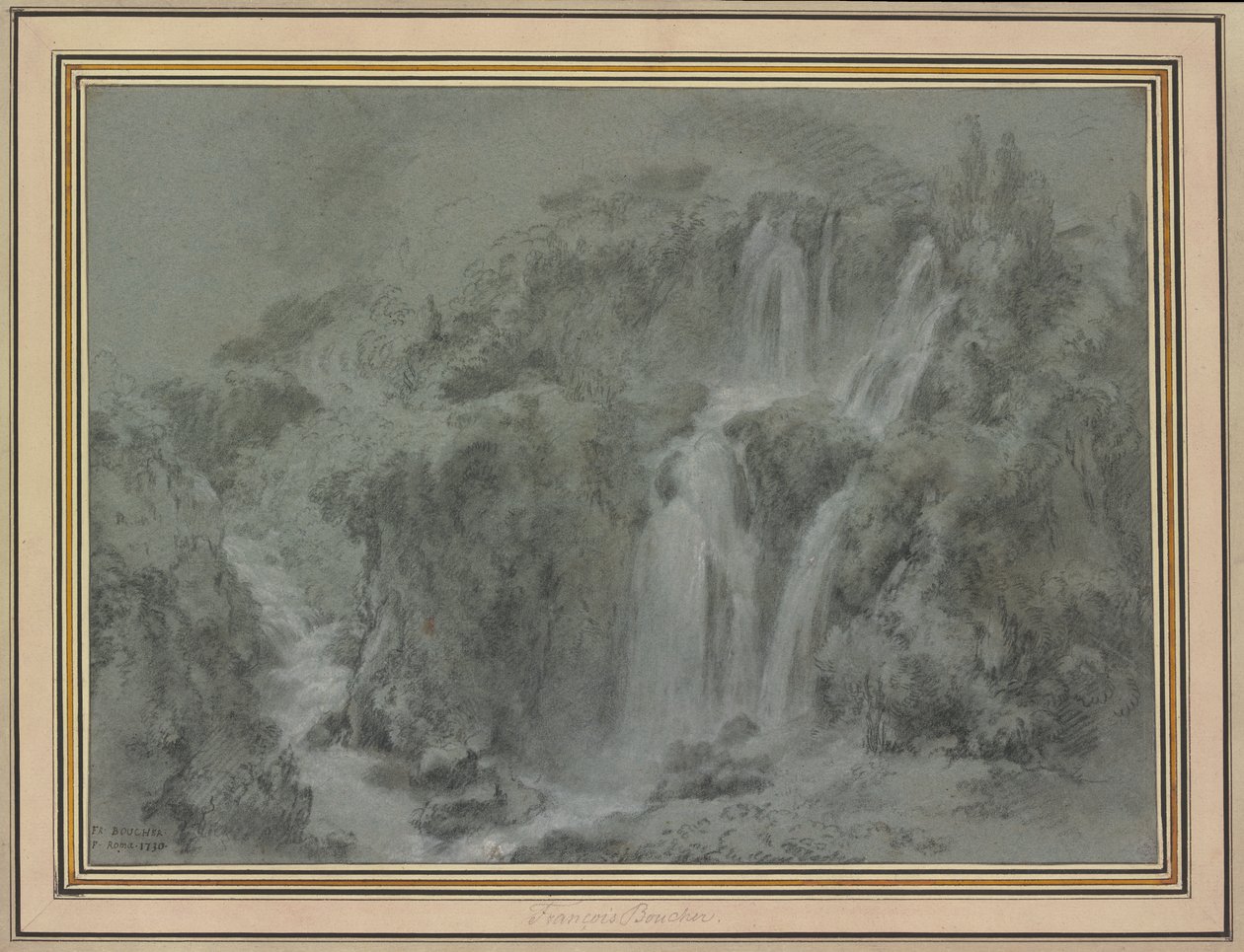 Vattenfallen i Tivoli av François Boucher