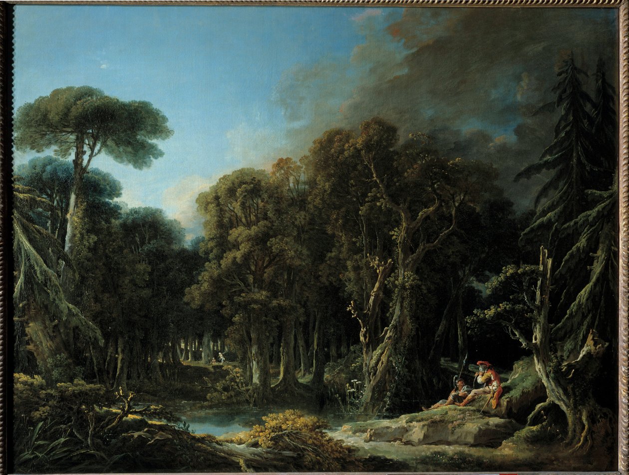 Skogsmålningen av Francois Boucher (1703-1770) 1740 Sön. 1,31x1,63 m av François Boucher