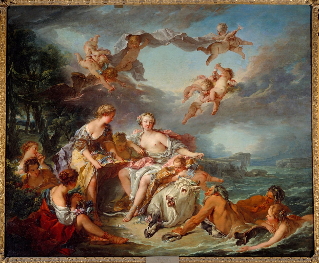 Kidnappningen av Europa. Målning av Francois Boucher (1703-1770) av François Boucher