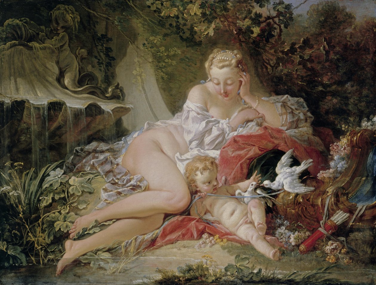 Venus och Cupido av François Boucher