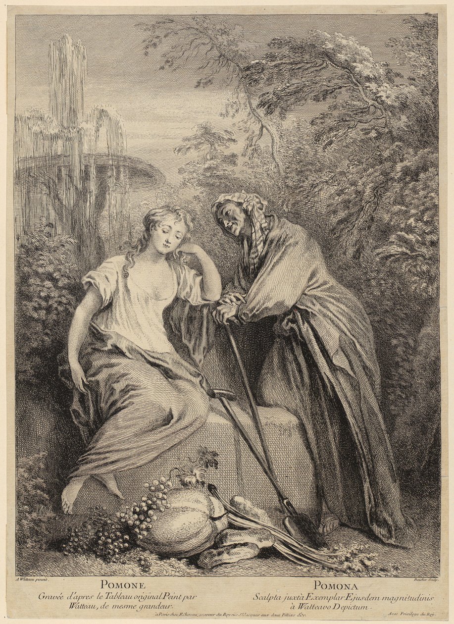 Vertumnus och Pomona av François Boucher