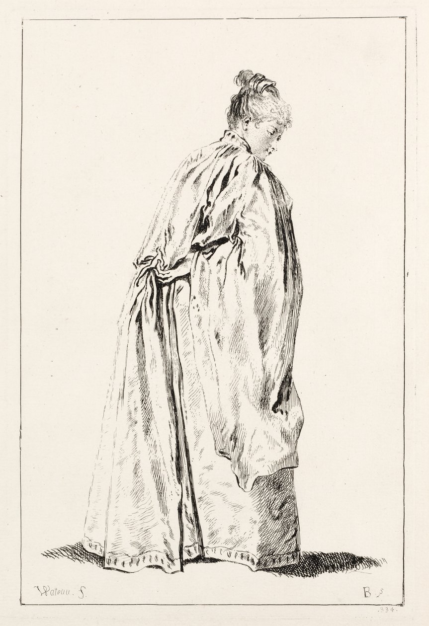 Kvinna Stående av François Boucher