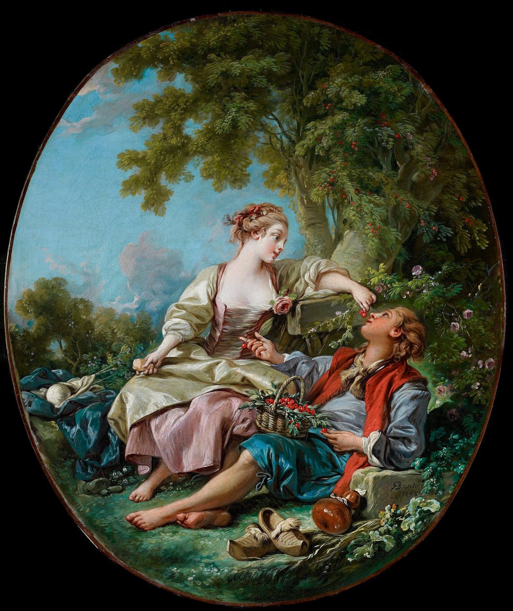 ""träskorna"" Målning av Francois Boucher (1703-1770) 1768 Art Gallery of Ontario, Toronto av François Boucher