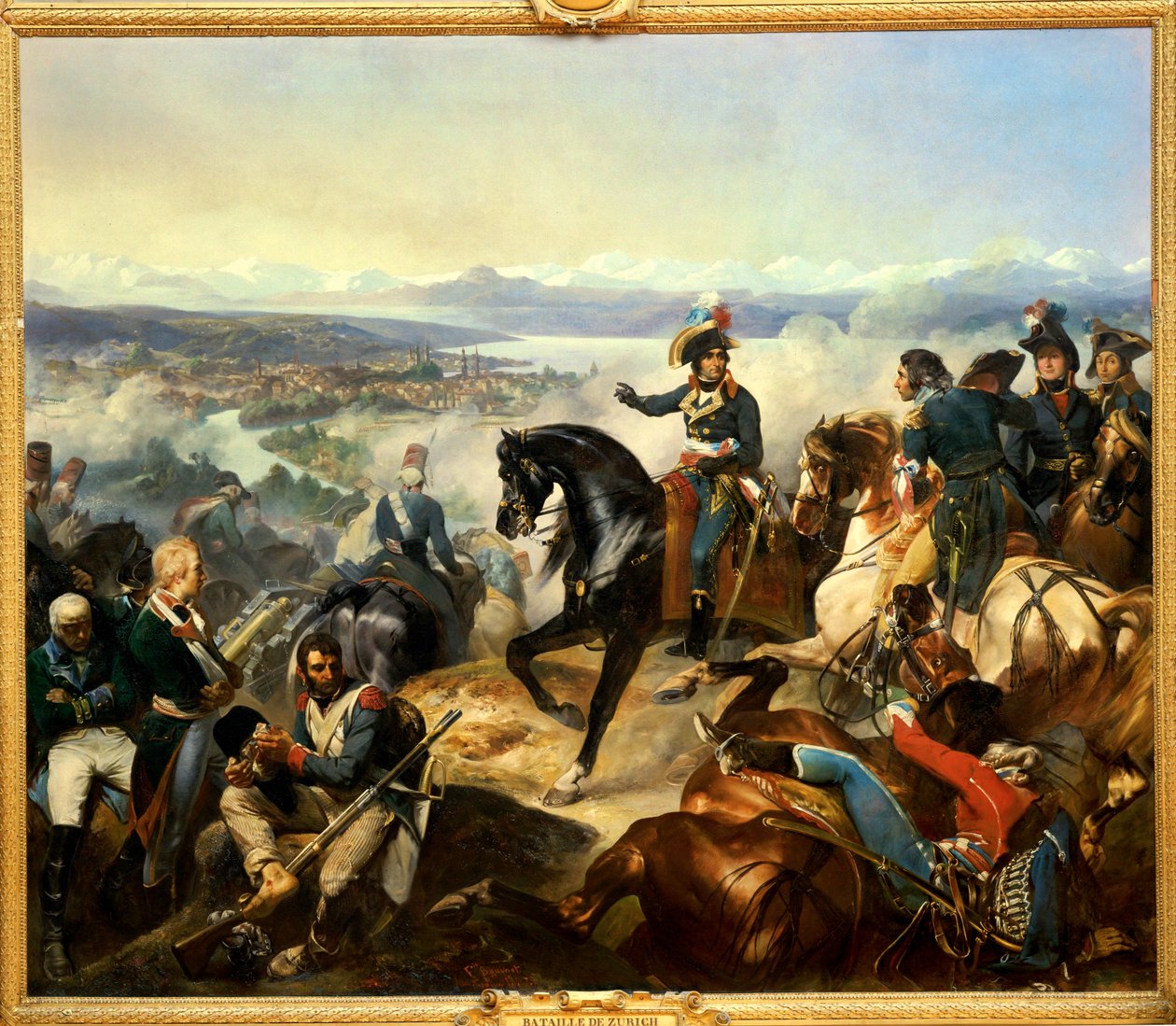 Slaget vid Zürich vanns av general Massena den 23 september... av Francois Bouchot