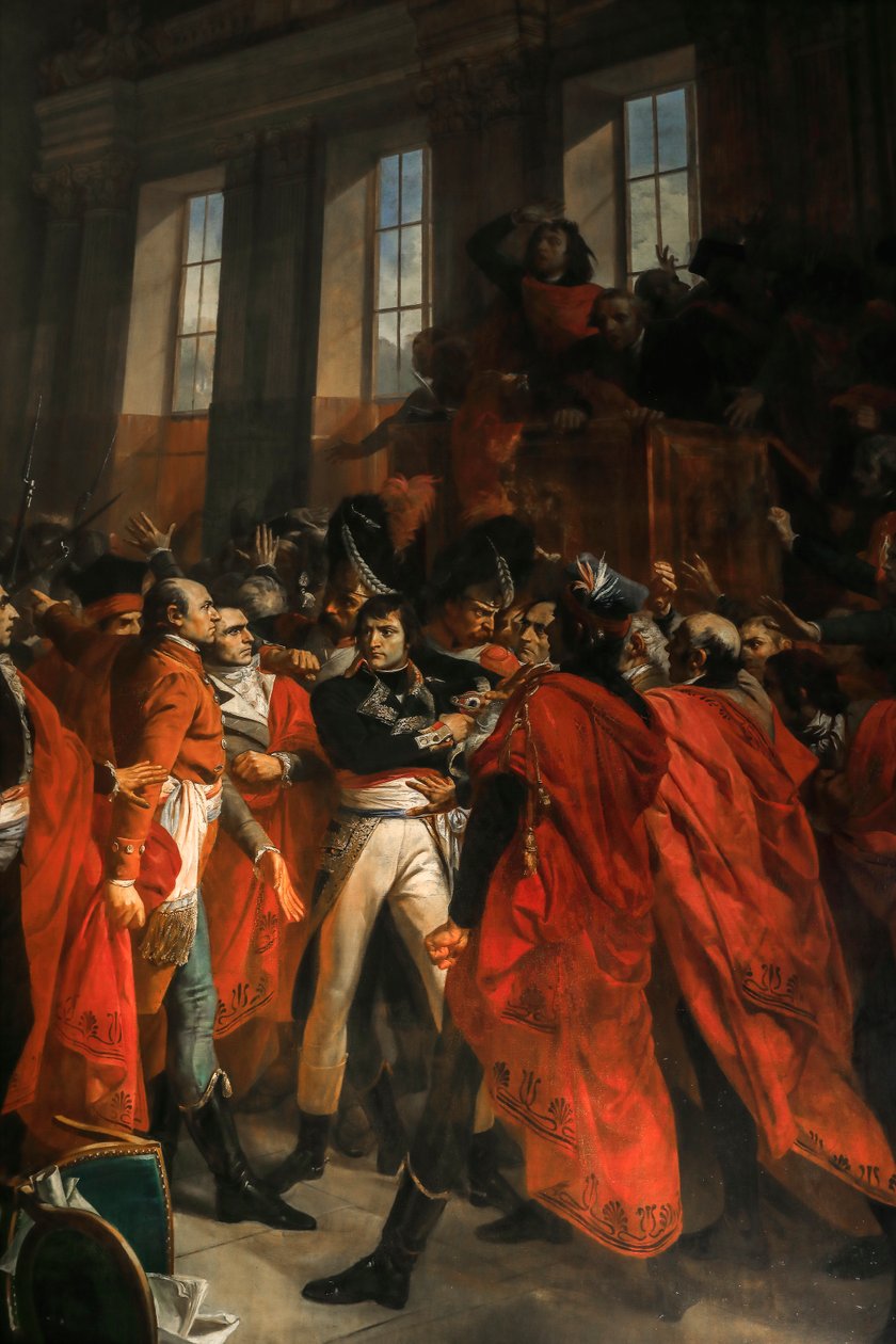 General Bonaparte vid femhundramötet i Saint-Cloud av Francois Bouchot