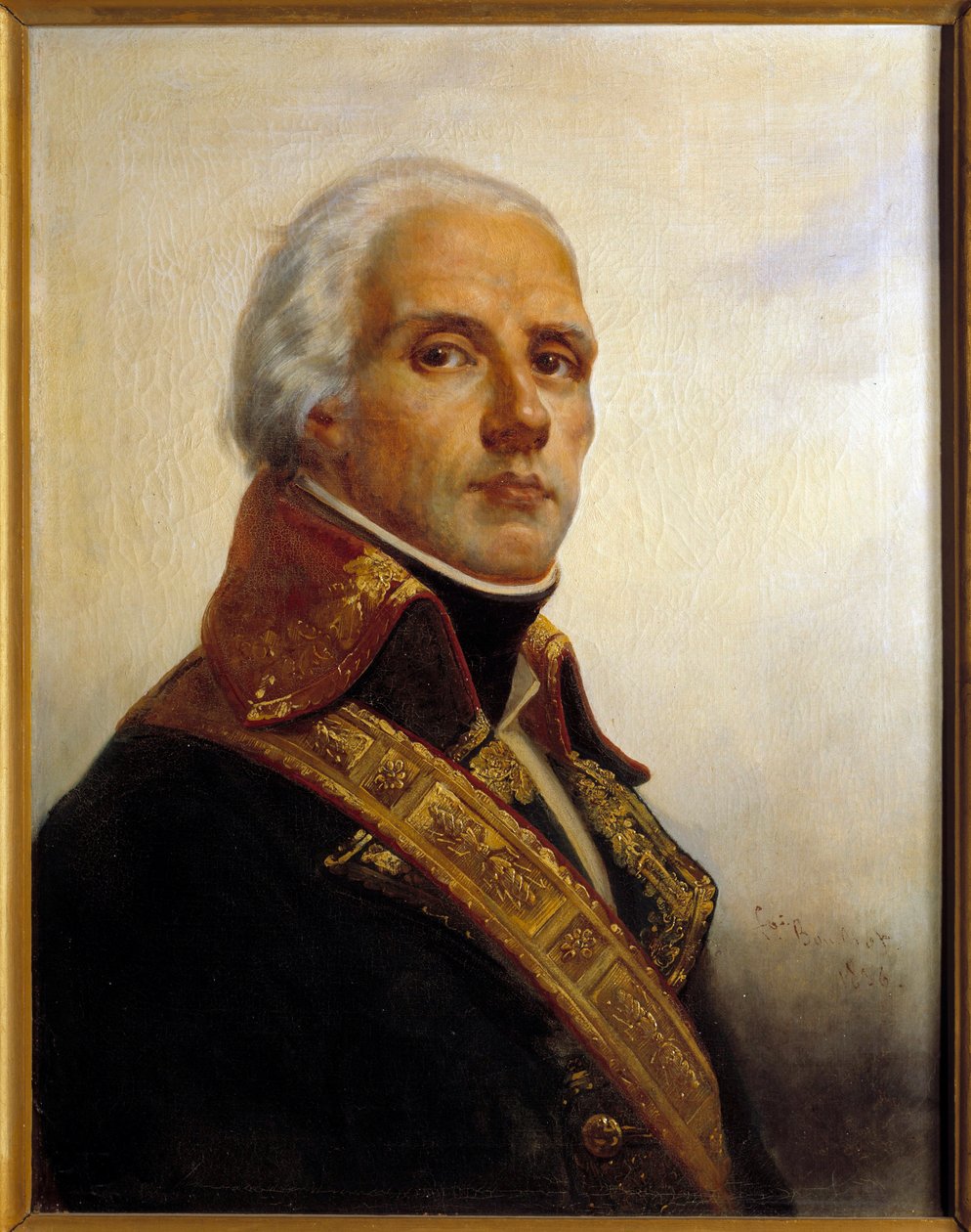 Porträtt av Joseph Christophe Coquille Dugommier (1736-1794) Målning av Francois Bouchot (1800-1842) 1836 Sön. 0,72 x 0,55 m av Francois Bouchot