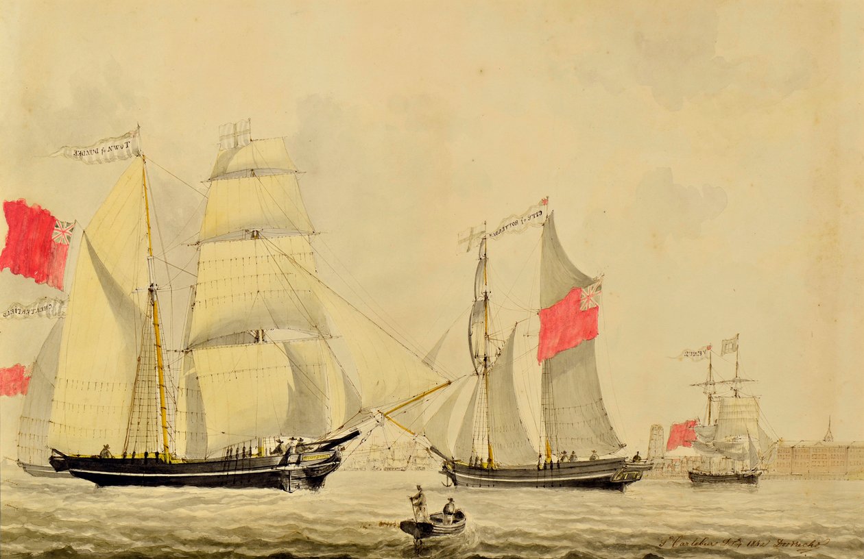 Chesterfield, stad Dundee, stad Rotterdam och Venus nära Rotterdam av Francois Carlebur