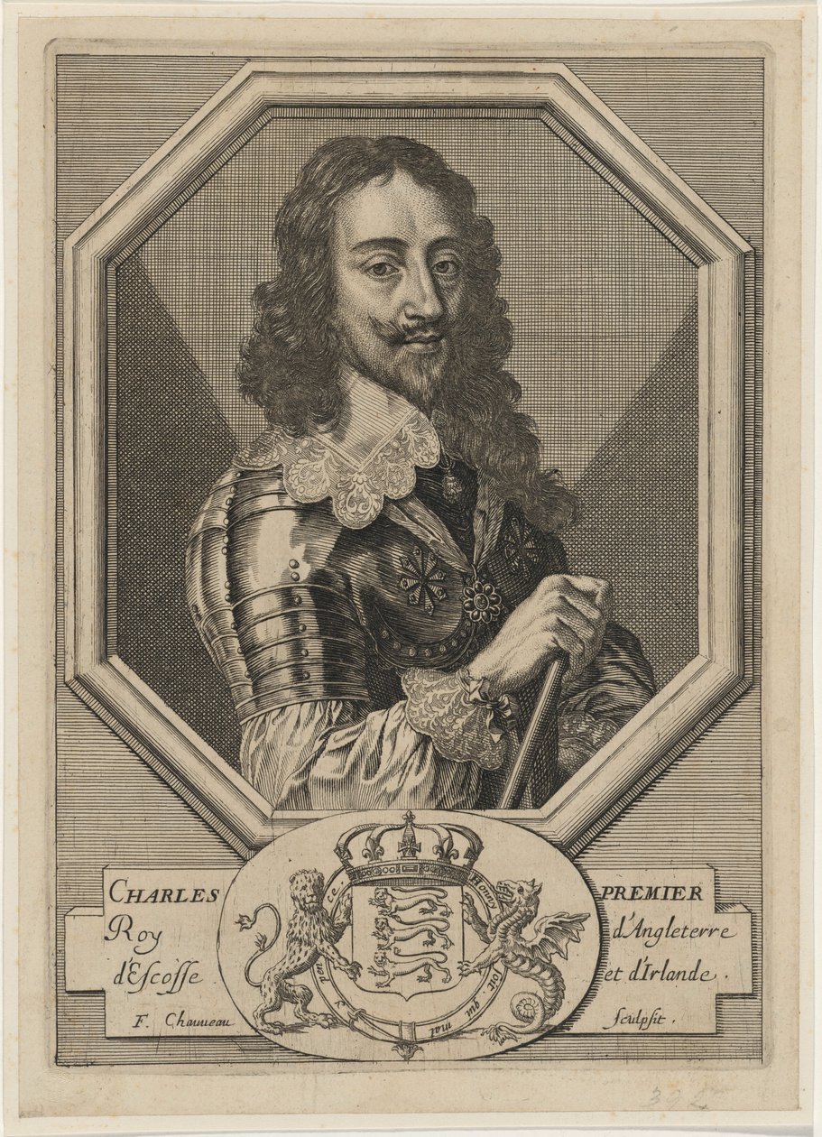 Karl I i en åttkantig ram av Francois Chauveau