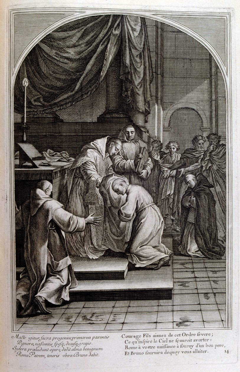 Gravyr av Francois Chauveau 1680 