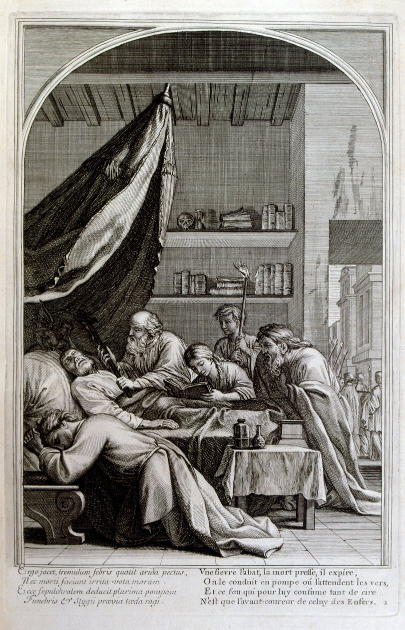 Gravyr av Francois Chauveau 1680 