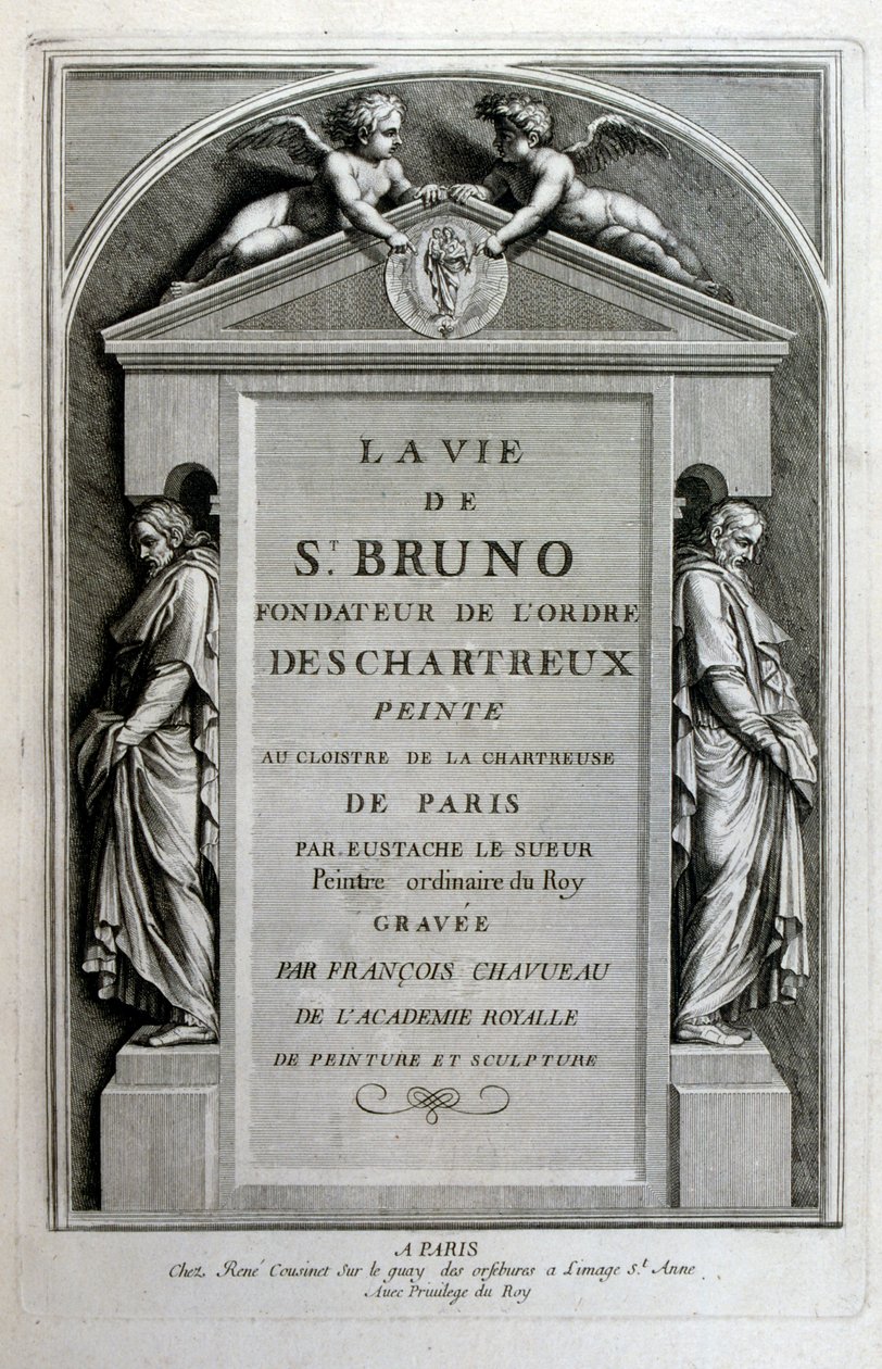 Gravyr av Francois Chauveau 1680 