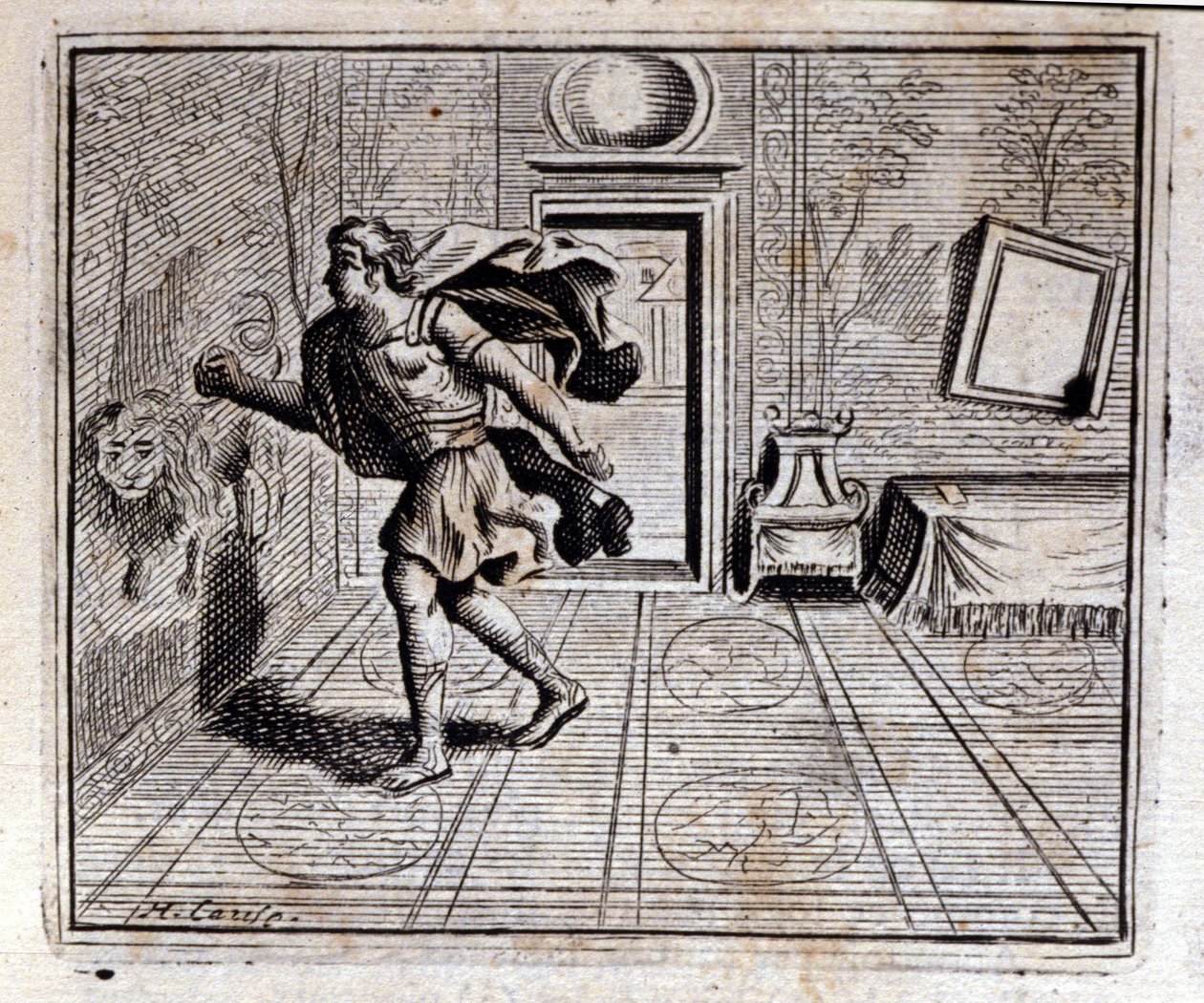 Horoskop. Fabler av Jean de La Fontaine (1621-95). Illustration av François Chauveau (1613-1676). Upplaga av 1728. av Francois Chauveau