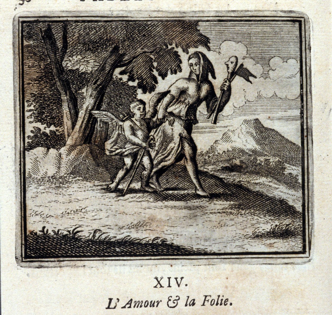Kärlek och galenskap. Fabler av Jean de La Fontaine (1621-95). Illustration av François Chauveau (1613-1676). Upplaga från 1728. av Francois Chauveau