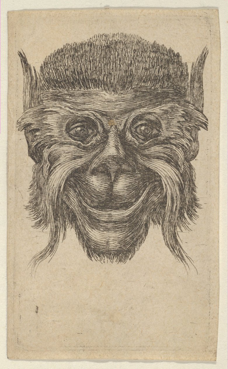 Monkey Mask, från Divers Masques, ca. 1635-45. av Francois Chauveau