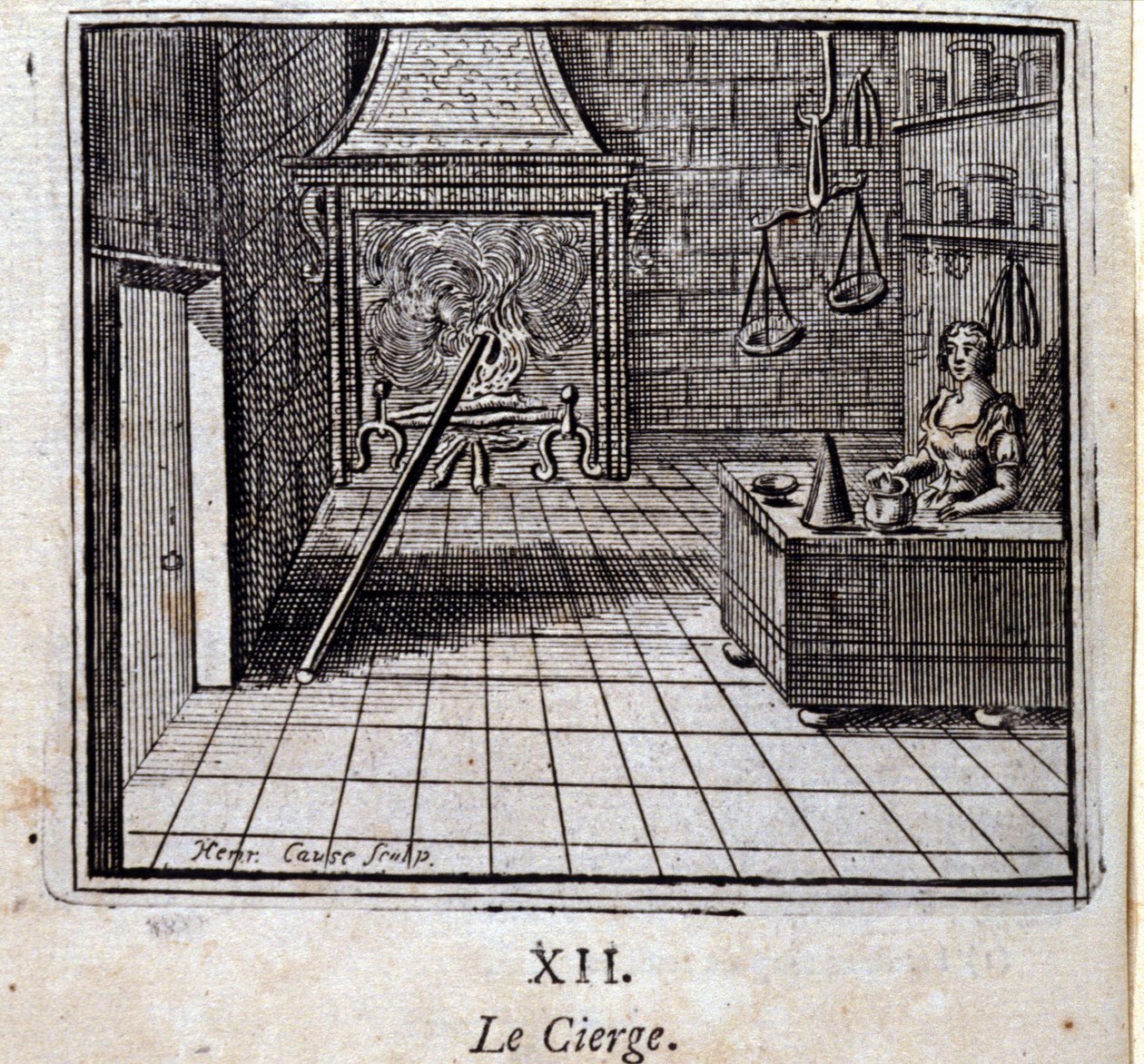 Ljuset. Fabler av Jean de La Fontaine (1621-95). Illustration av Francois Chauveau (1613-1676). Upplaga av 1728. av Francois Chauveau