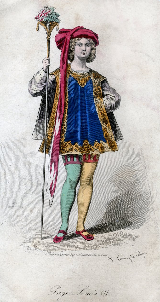 Page, Ludvig XII, 1800-talet. av Francois Claudius Compte-Calix