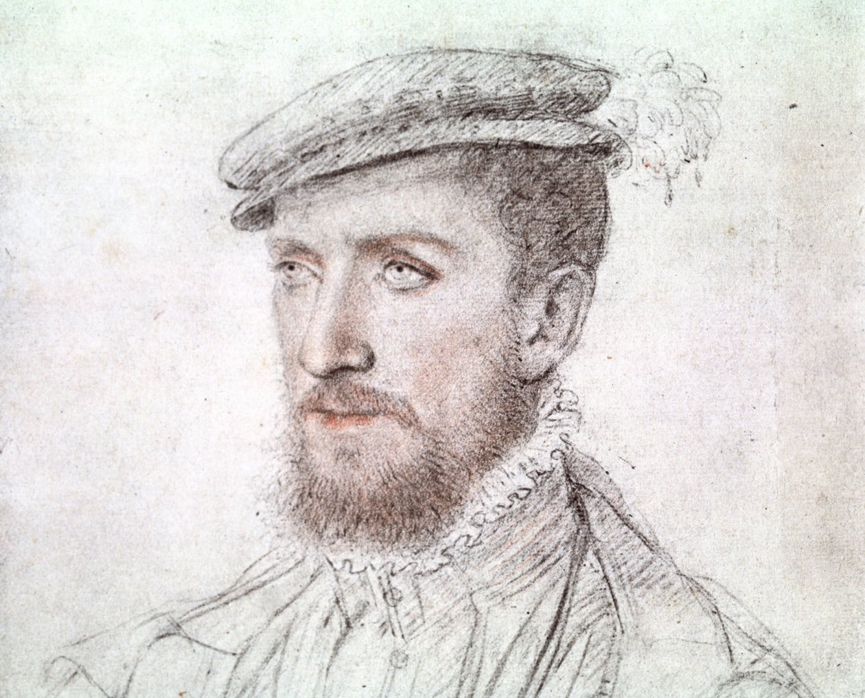 Gaspard de Coligny (1519-1572) (teckning) av François Clouet