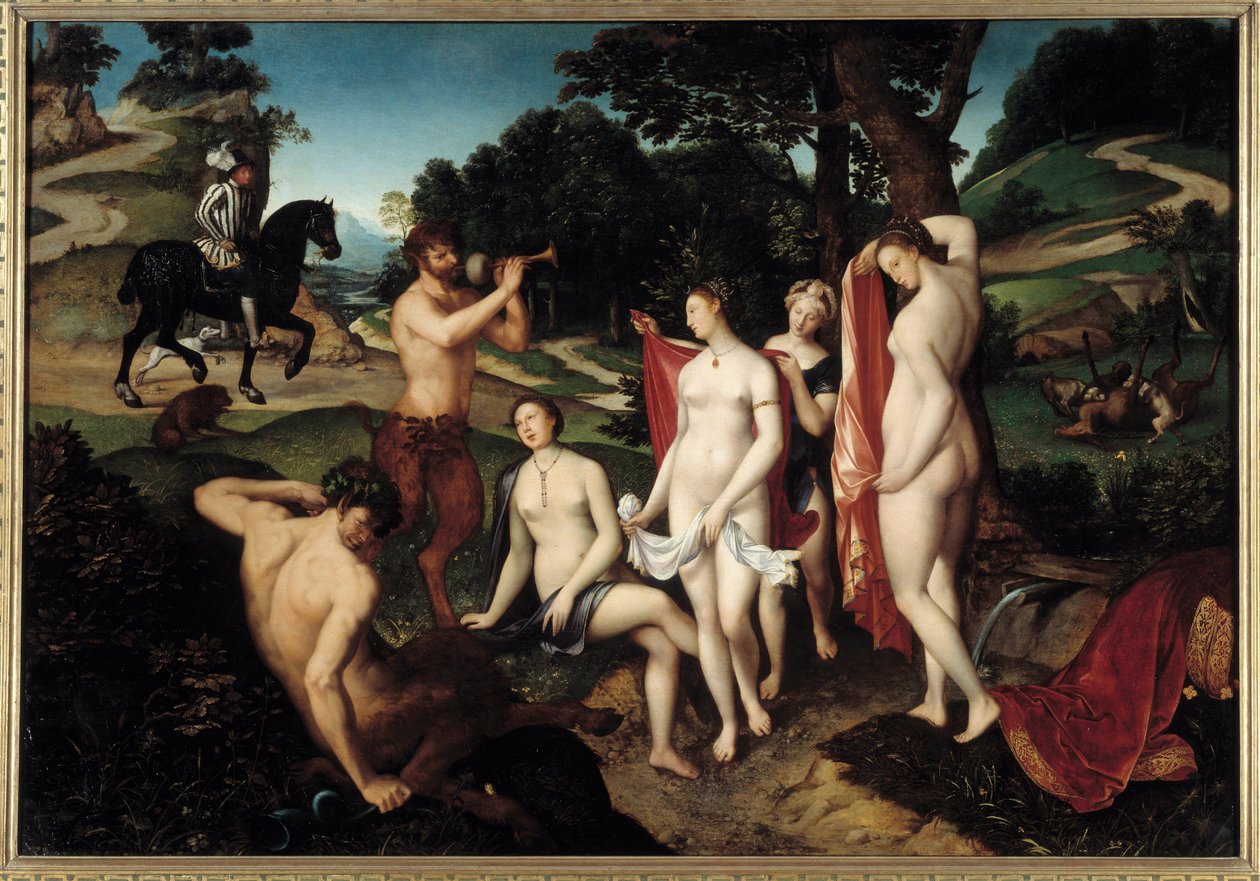 The Bath of Diana, ca 1565 (olja på trä) av François Clouet