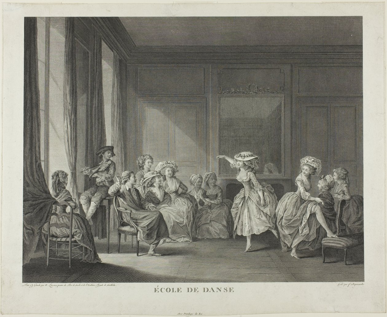 Dansskola av Francois Dequevauviller