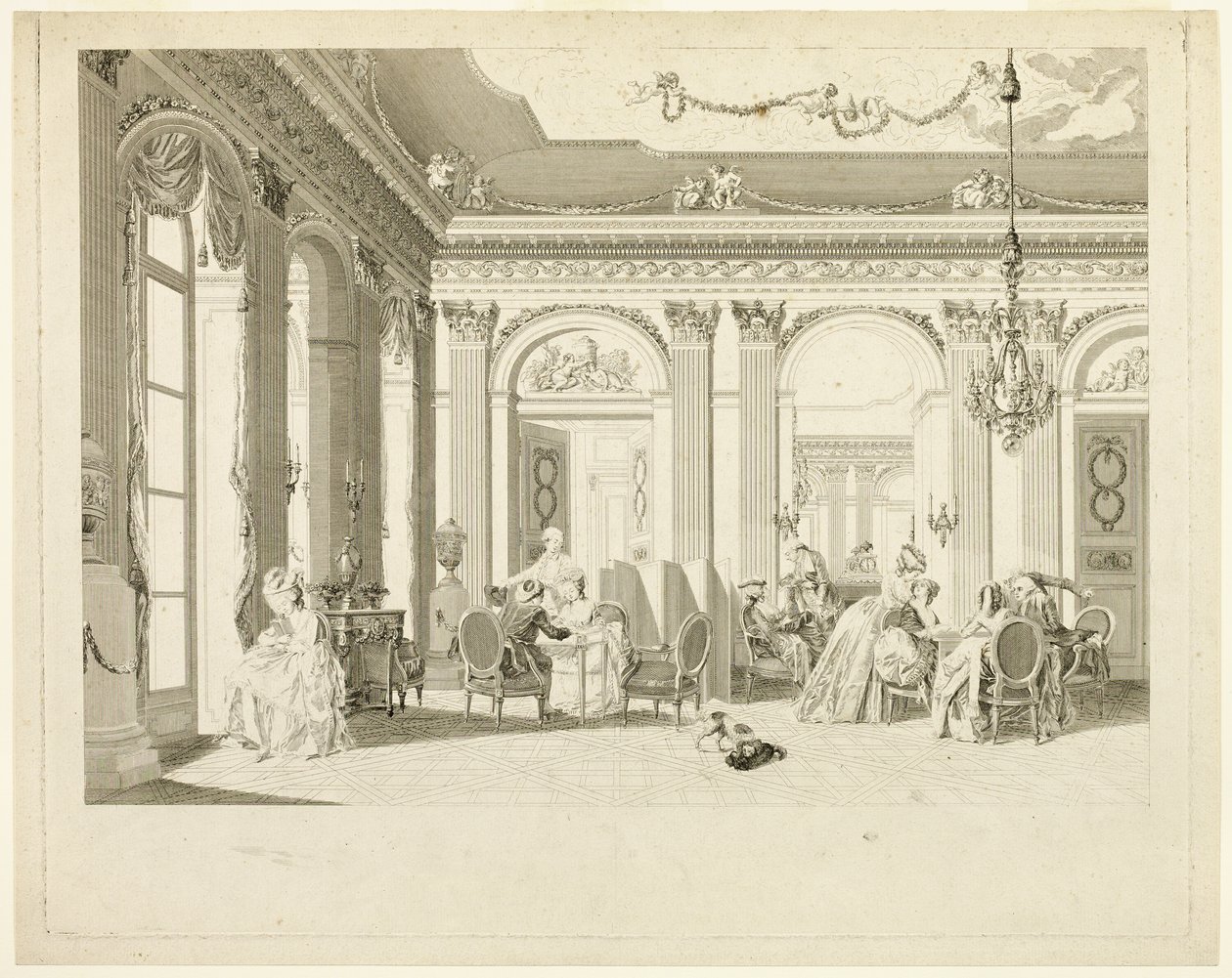 Salongen av Francois Dequevauviller